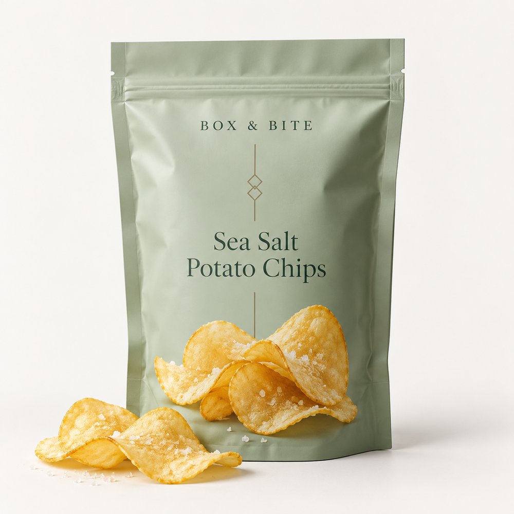 Sea Salt Potato Chips — BOX & BITE snack pouch