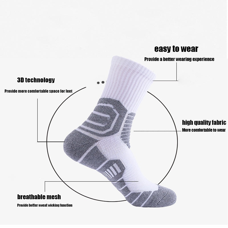 8 Pairs Men Compression Running Socks