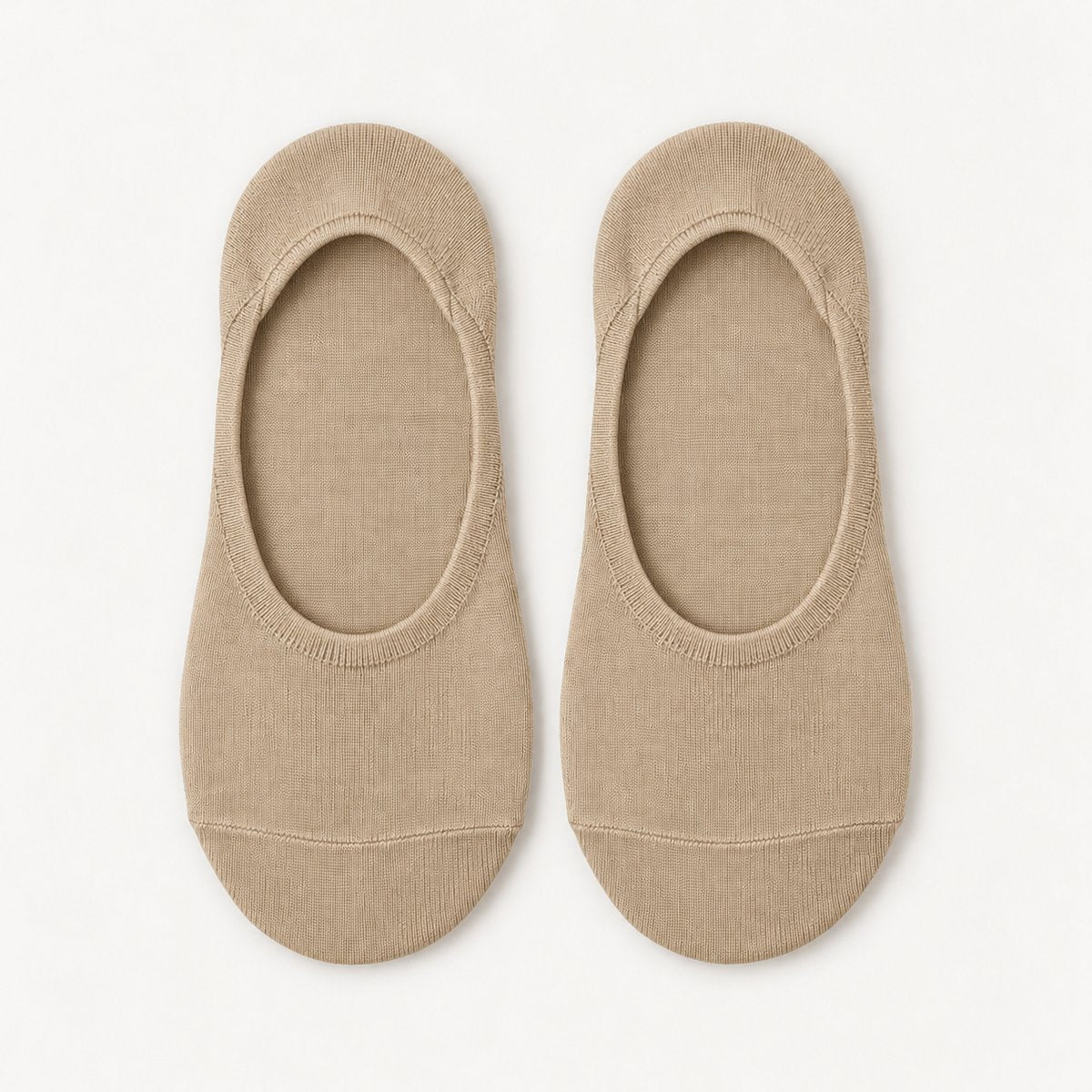 Black No-Show Socks - Sand