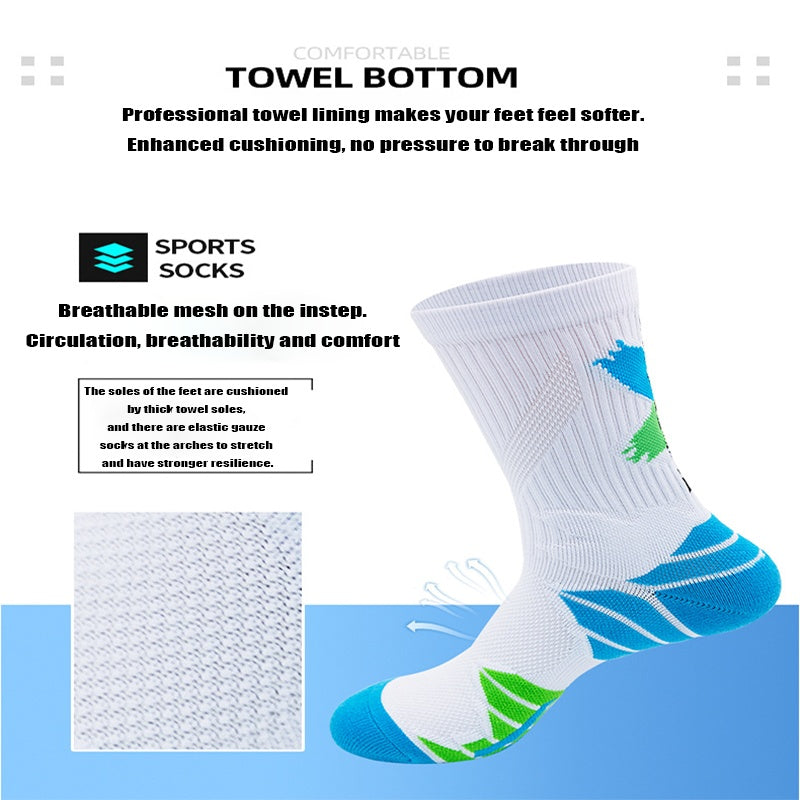 9 Pairs Men Compression Running Socks