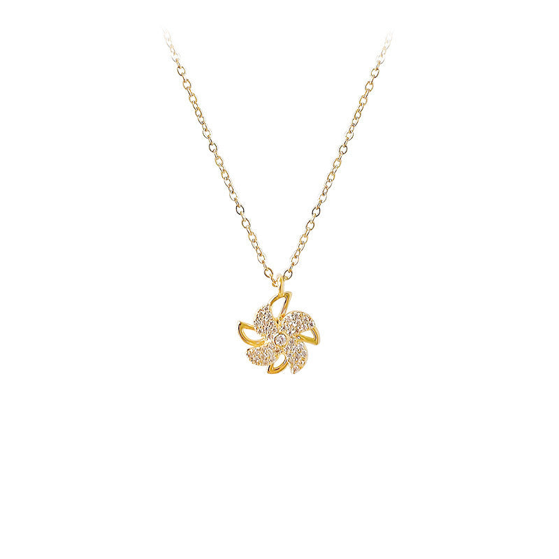 The New Temperament Necklace Windmill Pendant Necklace