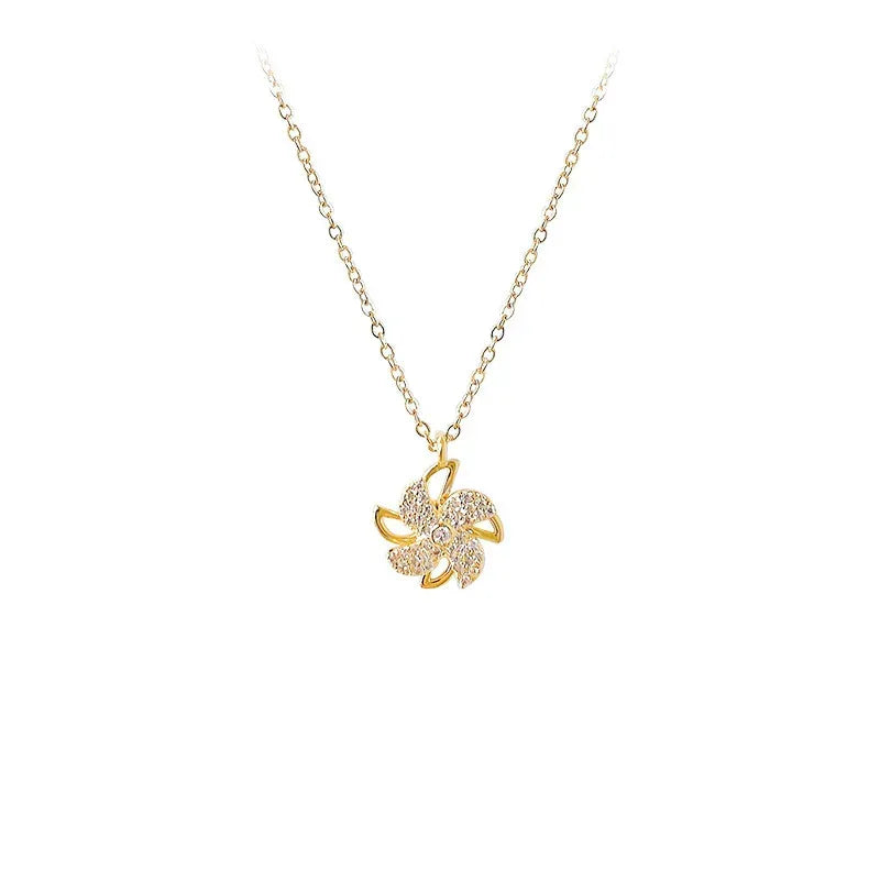 The New Temperament Necklace Windmill Pendant Necklace