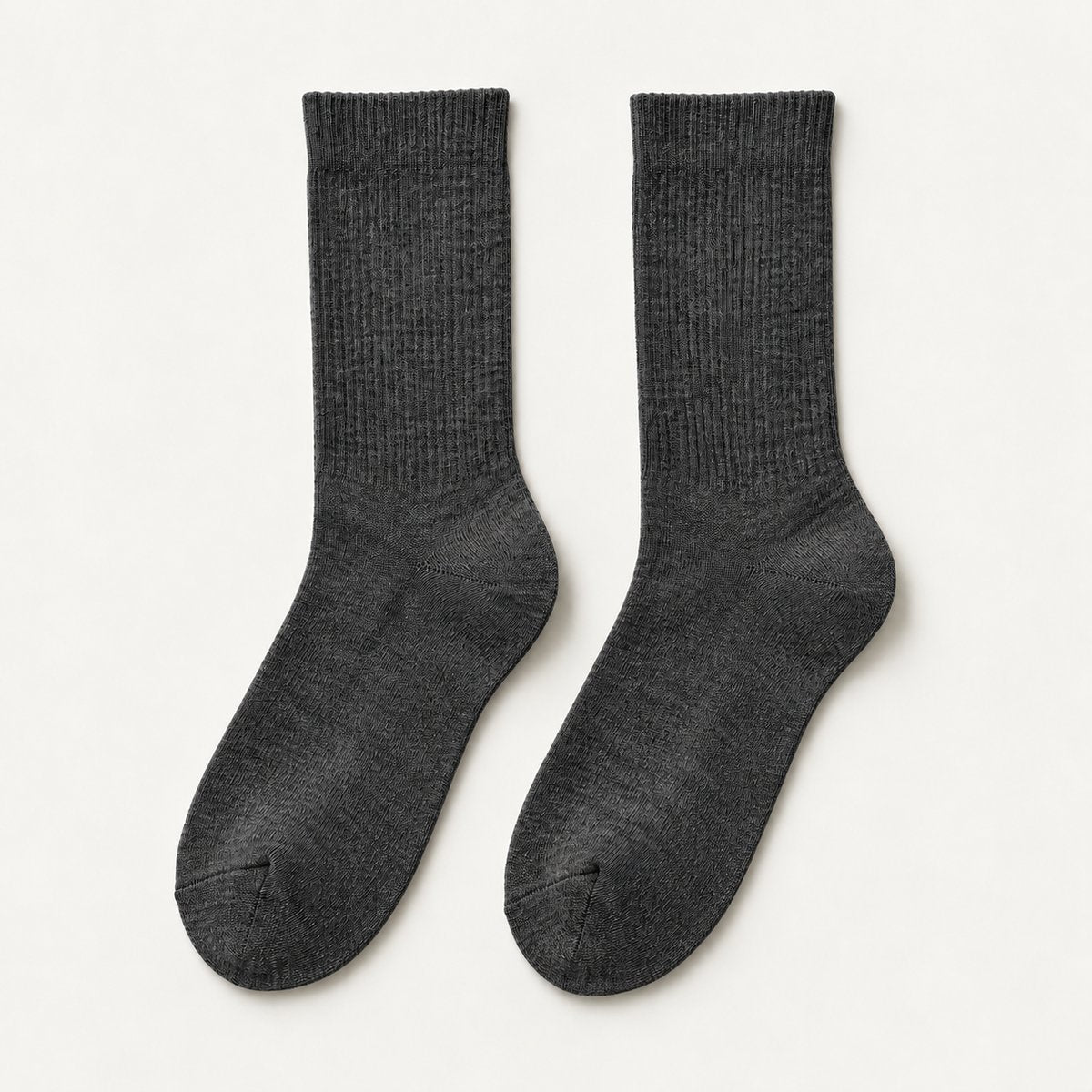 Grey Melange Socks - Charcoal