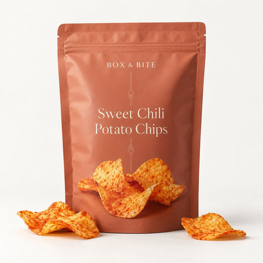 Sweet Chili Potato Chips — BOX & BITE snack pouch