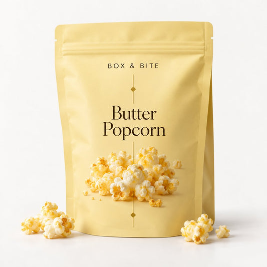 Butter Popcorn — BOX & BITE snack pouch