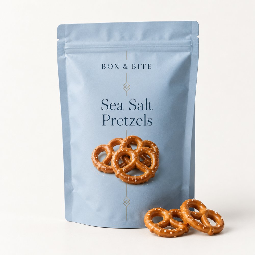 Sea Salt Pretzels — BOX & BITE snack pouch