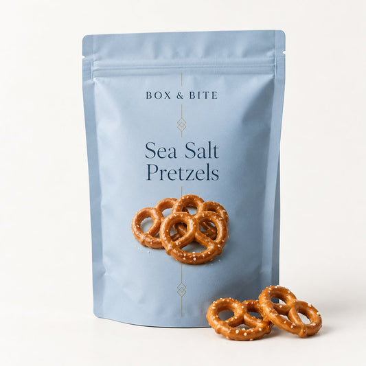 Sea Salt Pretzels — BOX & BITE snack pouch