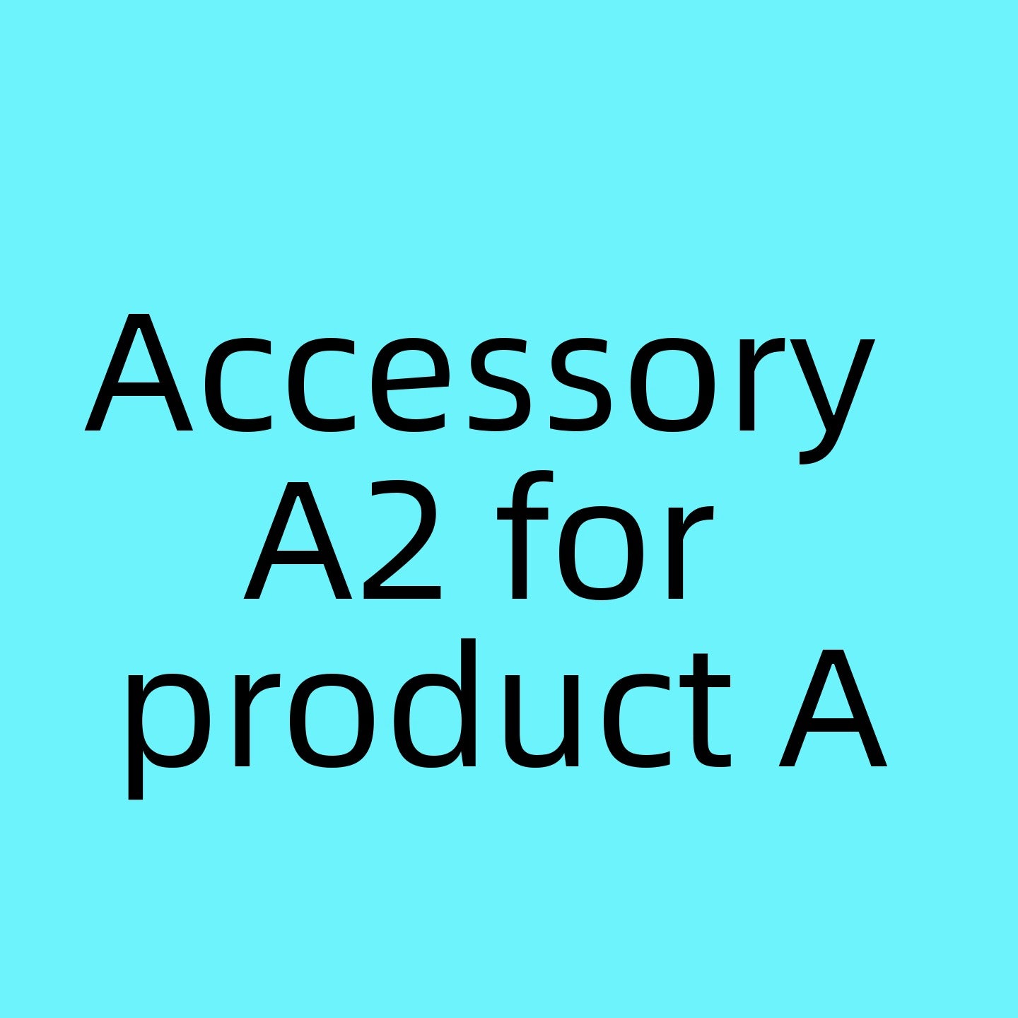 Accessory A2 for product A