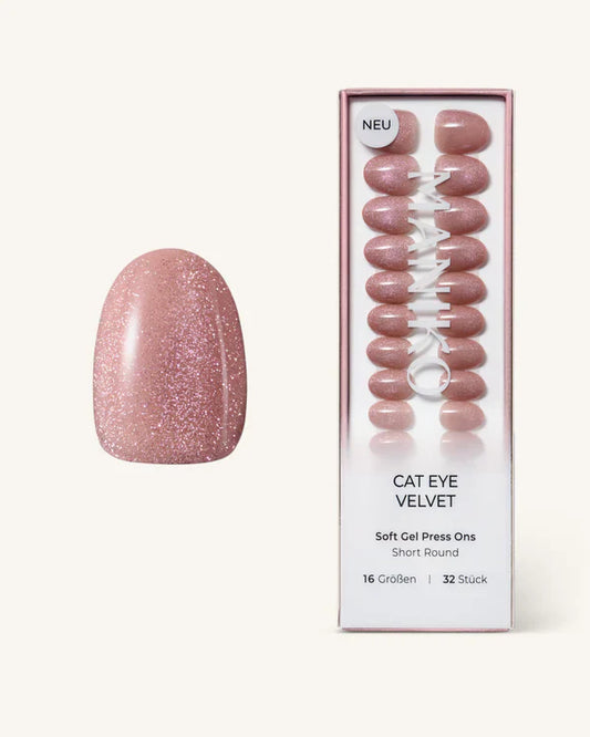 Cat Eye Velvet (Short, Round) - Soft Gel Press Ons
