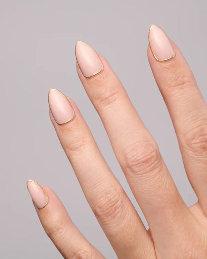 Golden Line (Medium, Almond) - Soft Gel Press Ons
