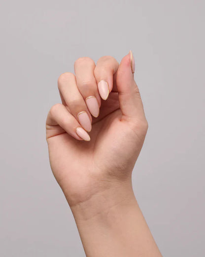 Golden Line (Medium, Almond) - Soft Gel Press Ons