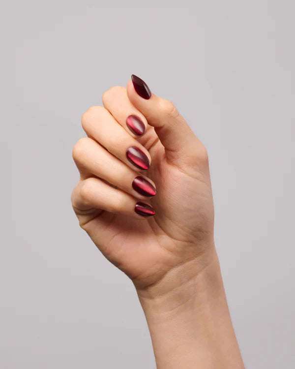 Merlot Glass (Short, Almond) - Soft Gel Press Ons