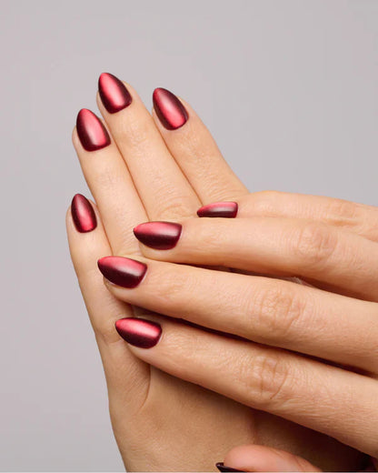 Merlot Glass (Short, Almond) - Soft Gel Press Ons
