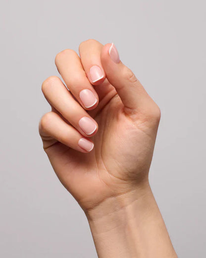 Minimal French (Extra Short, Square) - Soft Gel Press Ons