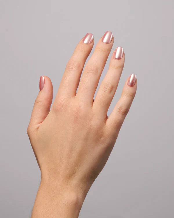 Peach Mirror (Short, Square) - Soft Gel Press Ons