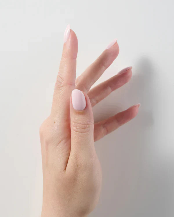 Powder (Medium, Round) - Soft Gel Press Ons
