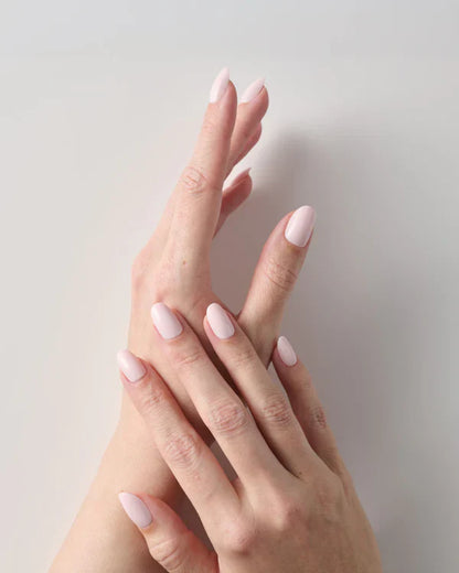 Powder (Medium, Round) - Soft Gel Press Ons