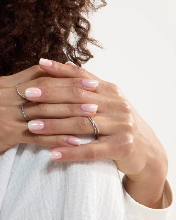 Rose Babyboomer (Short, Square) - Soft Gel Press Ons