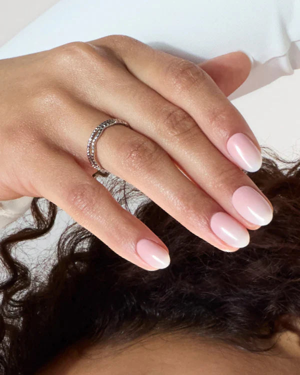 Rose Babyboomer (Short, Round) - Soft Gel Press Ons