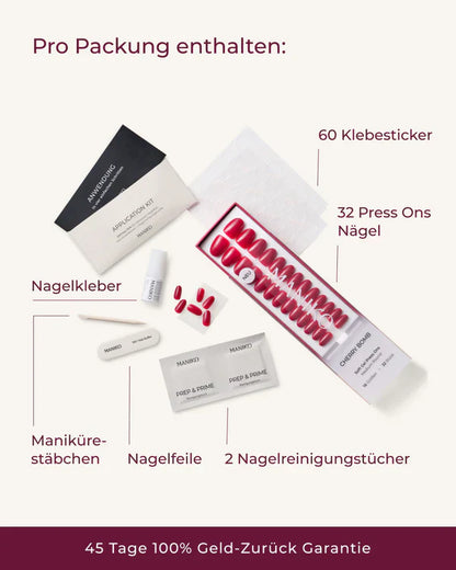 Rose Babyboomer (Short, Round) - Soft Gel Press Ons