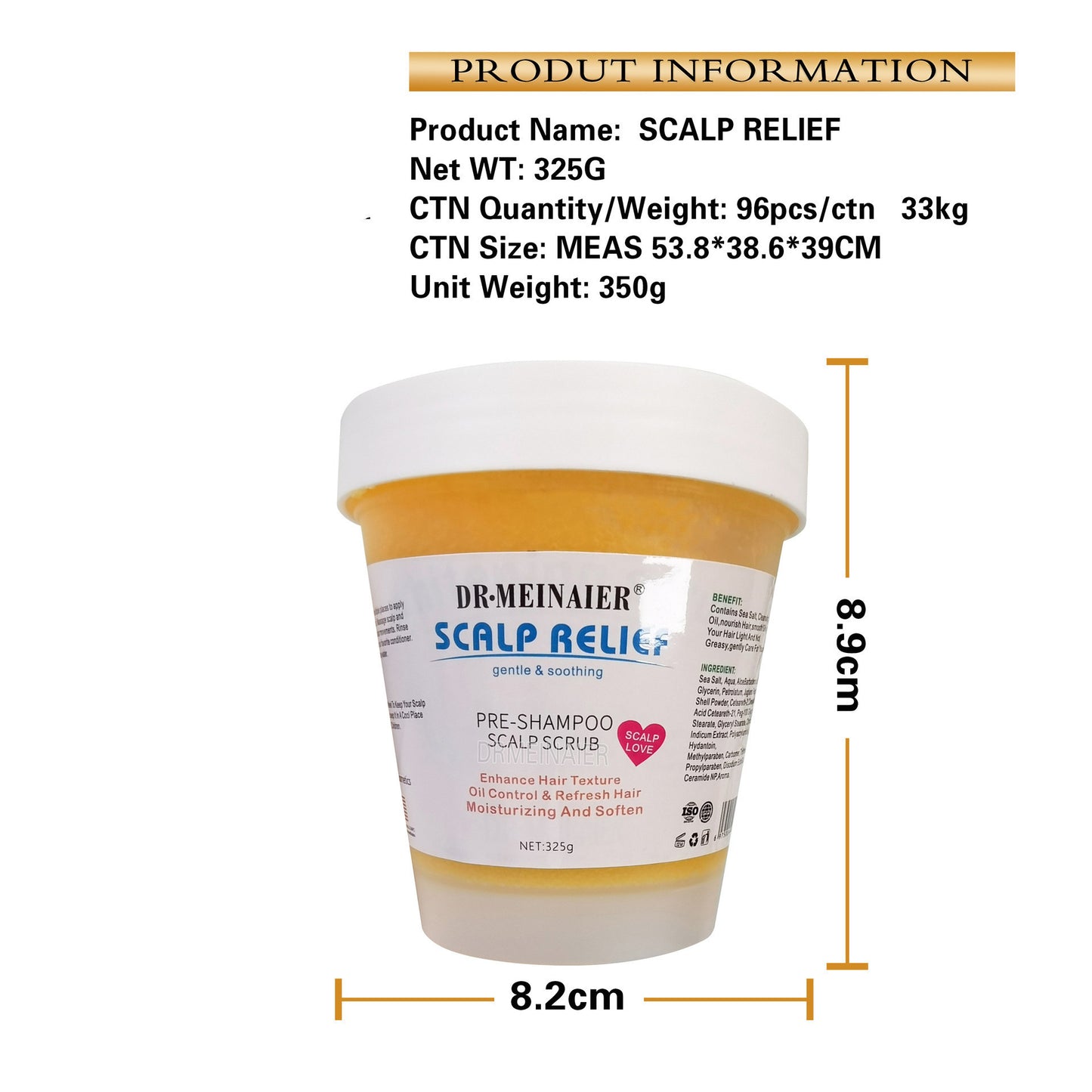 Sea Salt Facial Scrub Oil Control To Clean Scalp