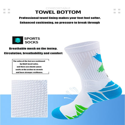 9 Pairs Men Compression Running Socks
