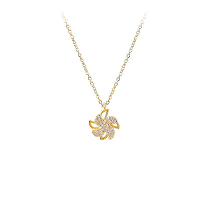 The New Temperament Necklace Windmill Pendant Necklace