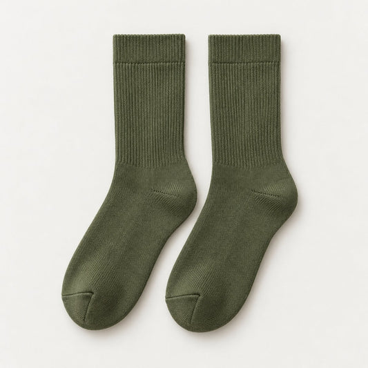 Olive Crew Socks - Olive